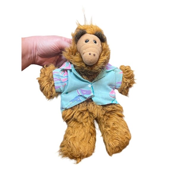 Vintage 1988 Alf Alien Productions Plush Hand Puppet Toy Hawaiian Shirt 80's - Picture 8 of 9